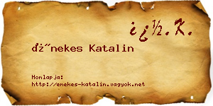 Énekes Katalin névjegykártya